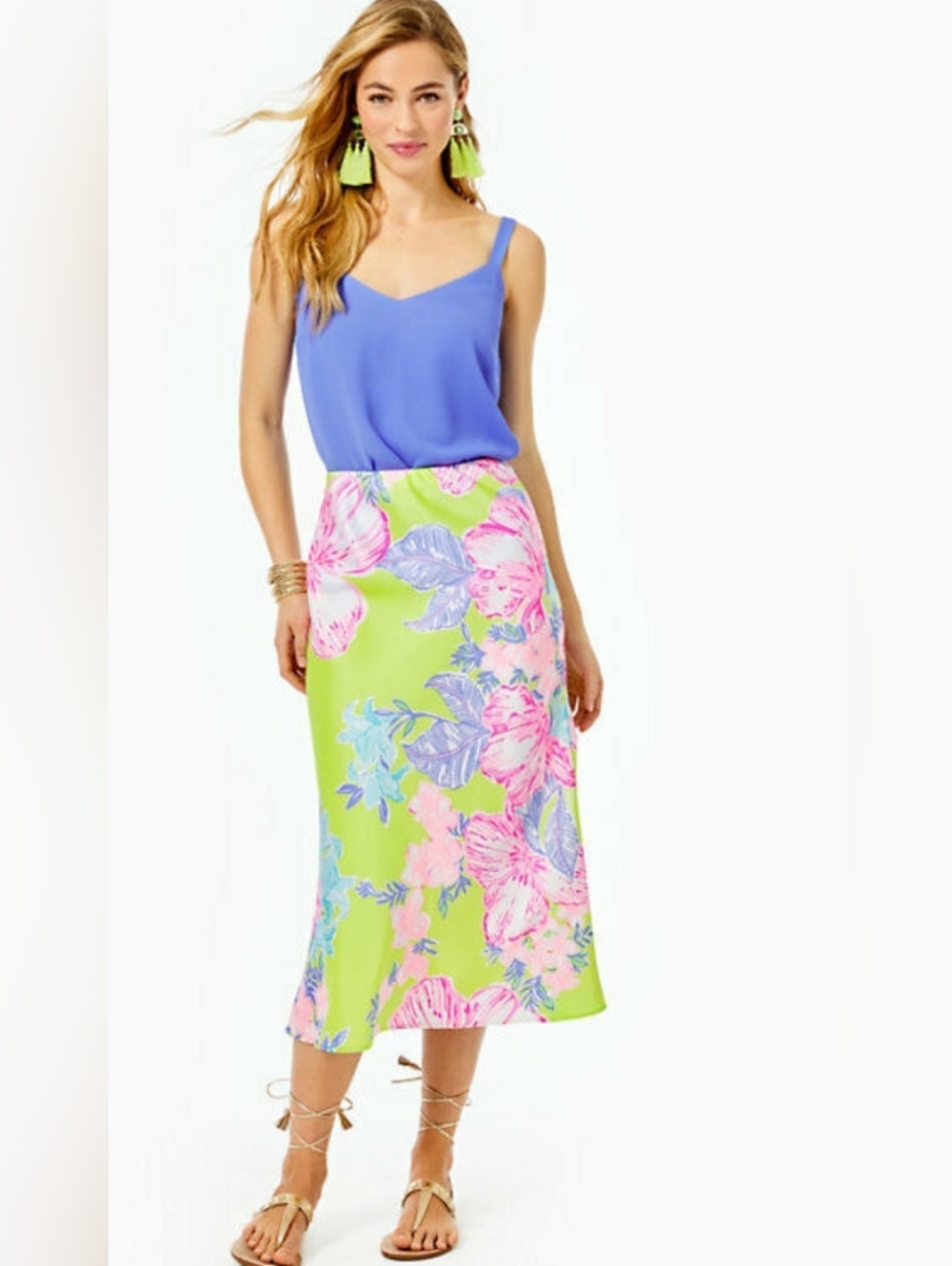 Lilly Pulitzer NWT Cory Midi Skirt